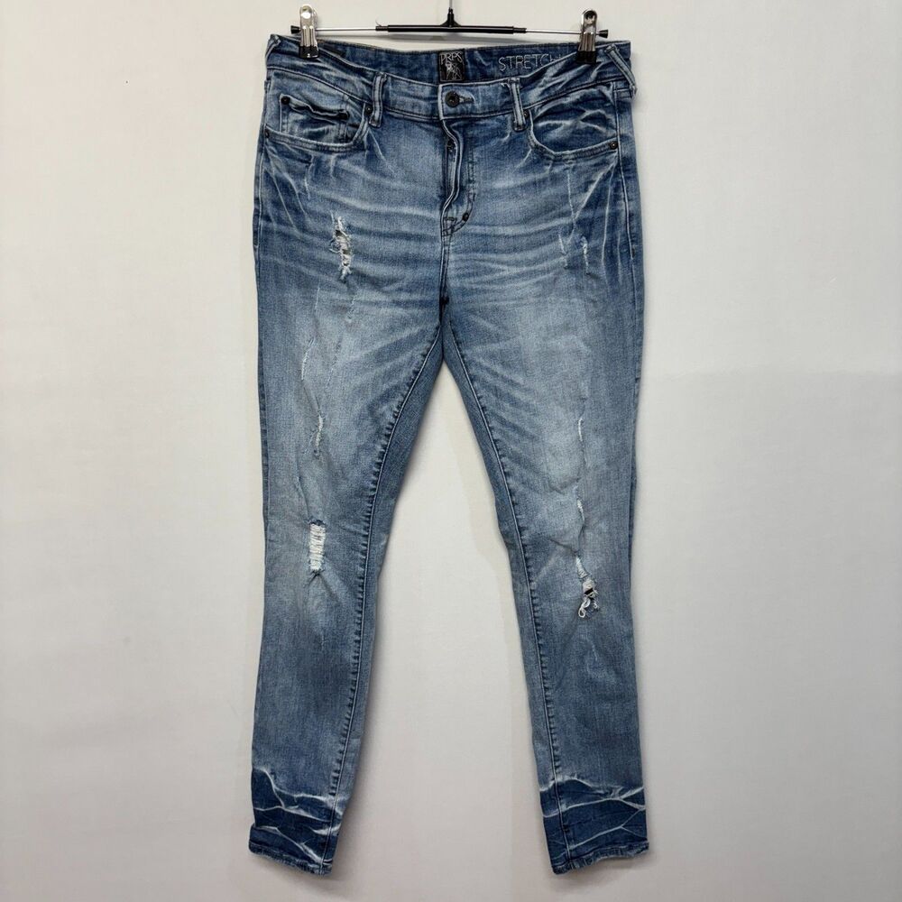 PRPS Men Skinny Jeans Size 31 Distressed Blue Denim D031 -23